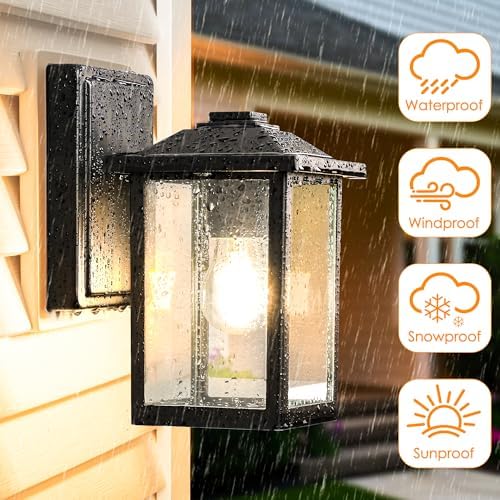 MATAMEYE Outdoor Wall Light Fixture, Exterior Waterproof Porch Lighting - Image 3