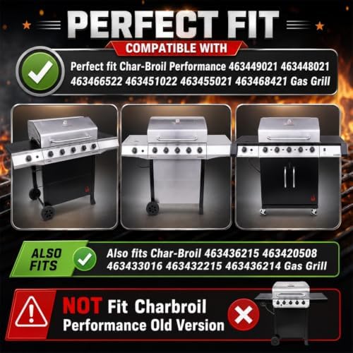 Hisencn 17 x 28.2-Inch Grill Grates for Char-Broil Performance Grills - Image 4
