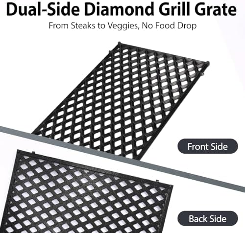 17.5" Dual Sided Diamond Sear Grill Grates for Weber Spirit 300/400 Series - Image 6