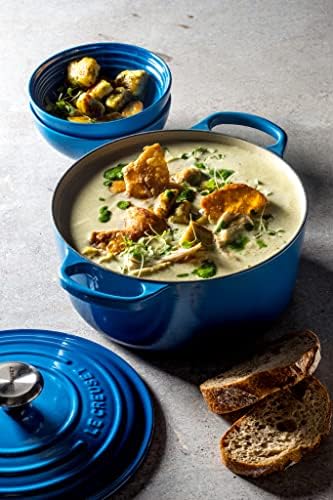 Le Creuset Enameled Cast Iron Round Dutch Oven, 5.5 qt., Marseille - Image 5