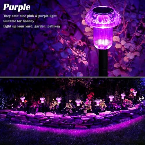Priddop Solar Halloween Lights Outdoor Waterproof 8 Pack Halloween Decor - Image 4