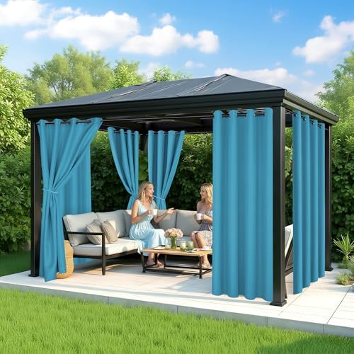 Patio Curtains Outdoor Waterproof, 6-Panels, Privacy Drapes - Image 4