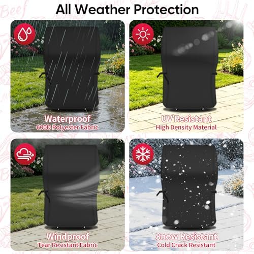 NEXCOVER Grill Cover, 30 Inch Waterproof BBQ Cover, 600D Heavy Duty Gas Grill Cover, Fade Resistant, Weather Resistant, Rip Resistant Barbecue Cover for Weber,Brinkmann, Char Broil, Holland, Jenn Air - Image 5