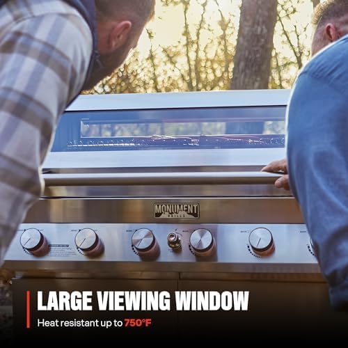 Monument Grills Denali Series, 6+1 Convertible Natural Gas Smart bbq Grill, 6 Burners & 1 Side Burner Stainless Steel Denali 605 with Smart Technology, Knob Controls (Without Conversion Kit) - Image 6