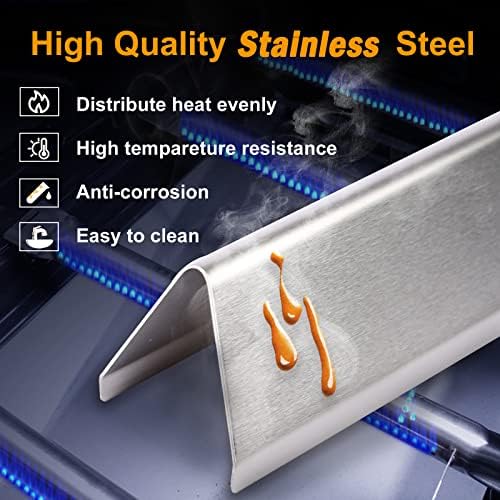 7636 Flavorizer Bars for Weber Spirit 300 & Spirit II 300 GS4 E310 E315 E320 E330 S310 S315 S320 S330, 15.3" Stainless Steel Weber Spirit Grill Parts Replacement for Weber 7636 67046 69797 68843 - Image 2