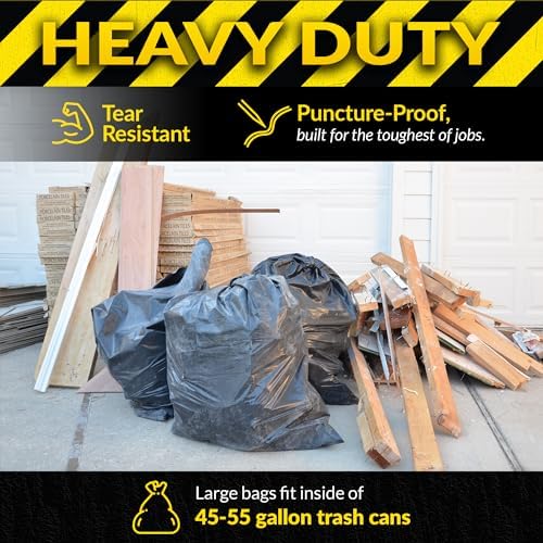 Reli. Contractor Garbage Bags 55 Gallon | Heavy Duty - Image 2