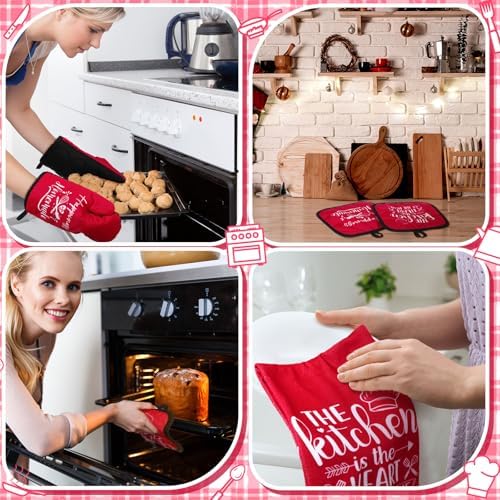 Sratte 6 Pcs Kitchen Decor Accessories Set, Kitchen, Red - Image 6