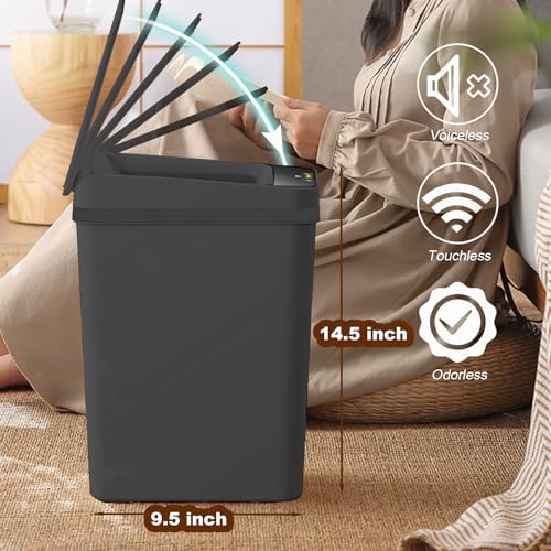 Yatmung 4 Gallons Bathroom Trash Can Automatic Touchless - Smart Trash Can - Image 5