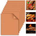 WIBIMEN Grill Mats for Outdoor Grill, Copper 9pcs Grill Mat by WIBIMEN