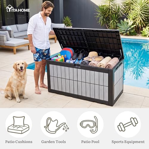YITAHOME 134 Gallon Large Deck Box - Image 6