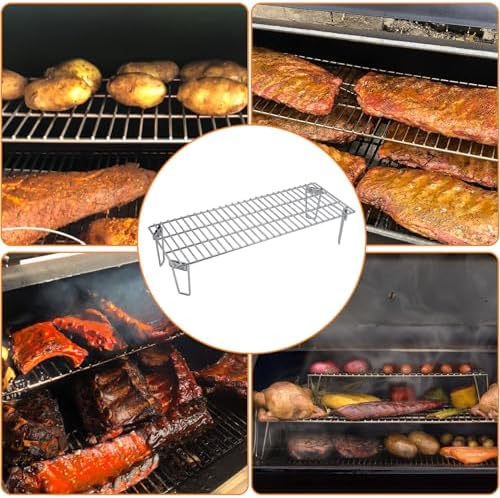 Grills Upper Rack for Green Mountain Daniel Boone Choice & Prime Grill Models, Heavy-Duty Stainless Steel Grill Warming Rack Accessories, GMG-6008 Replacement Parts for GMG Ledge Pellet Grill - Image 7