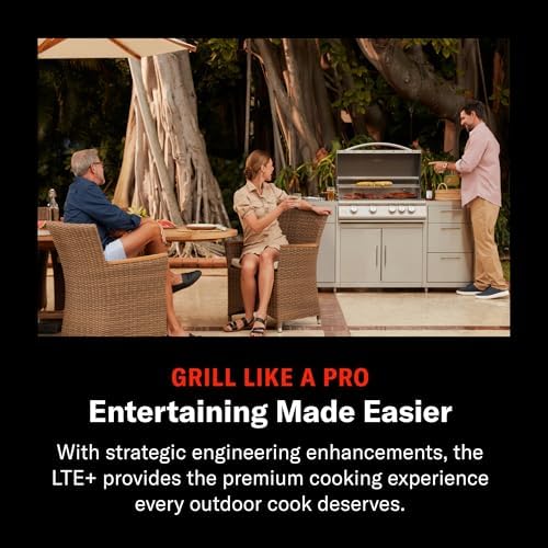 Blaze Premium LTE+ 32-Inch 4-Burner Built-In Propane Gas Grill | Stainless Steel Outdoor BBQ with Rear Infrared Burner, LED Control Knobs & Lift-Assist Hood | BLZ-4LTE3-LP - Image 4