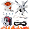 Canamax Traeger Grill Parts Kit Complete Set for Pellet Grill Auger Motor, Induction Fan, Fire Burn Pot, Hot Rod Igniter, Fuse, Power Cord - Compatible with Traeger, Pit Boss, Camp Chef, Z Grill by Canamax
