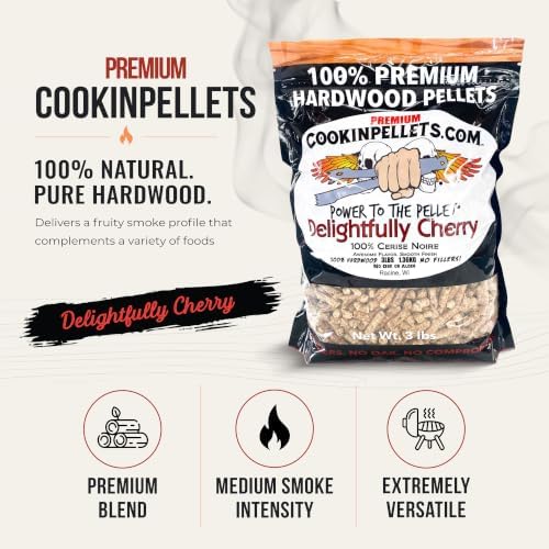CookinPellets Delightfully Cherry Hardwood BBQ Smoking Pellets, 3lb, 3-Pack - Image 3