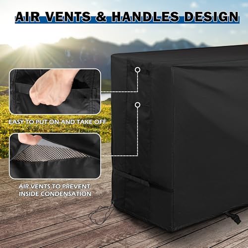 Griddle Cover for Blackstone 1819 Griddle and Charcoal Combo, Grill Cover for Blackstone 17" Propane Griddle and Charcoal Grill Combo-Protective and Waterproof - Image 4