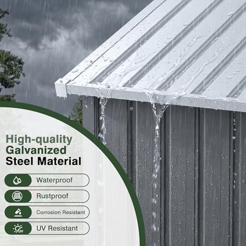 AirWire 10x16 FT Outdoor Metal Storage Shed - Image 3