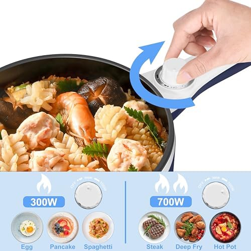 Dezin Electric Pot, 1.5L Non-Stick Portable Hot Pot Electric Upgraded, 700W - Image 3