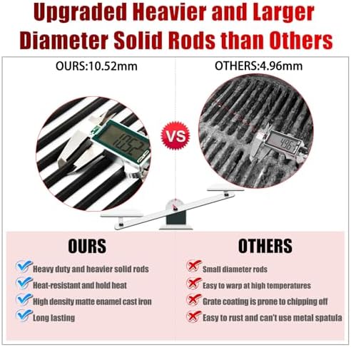 66095 66802 Genesis II Grill Grate Replacement Parts for Weber Genesis ii 300 Series, Weber Genesis ii E-310 ii E-315 ii E-325 ii E-330 ii E-335 ii S-310 ii S-335 ii S-345 ii SE-335 ii SE-310 66805 - Image 4