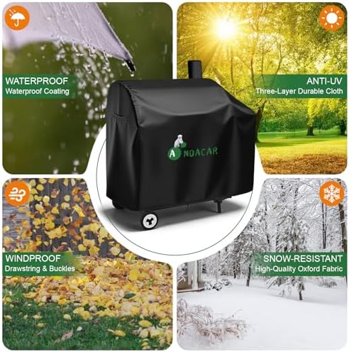 Grills Cover 44" for Royal Gourmet CC1830 30 Barrel Charcoal Grill - Image 7