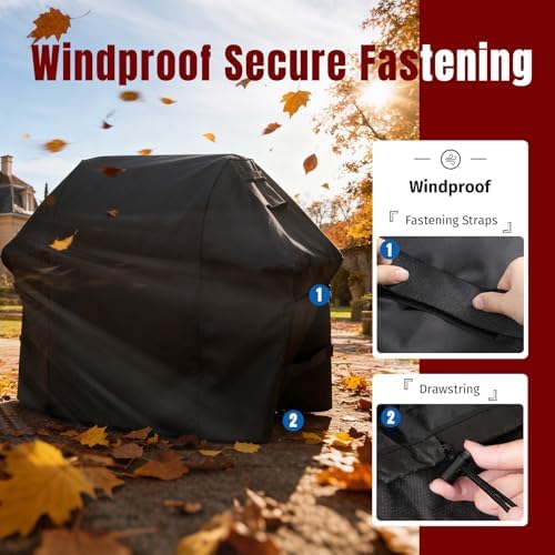 SHINESTAR 52in Grill Cover for Weber Spirit, 600D Oxford Fabric - Image 6
