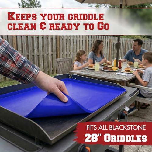 KITCHEN PERFECTION Silicone Griddle Mat Cover for Blackstone Grill 28 Inch - Image 2