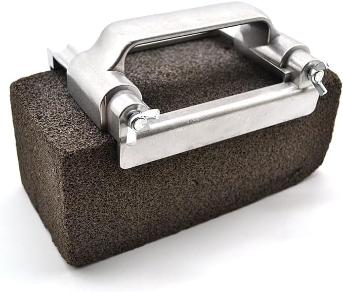 Heavy Duty Grill Brick Holder Clamping Range 2.6”-4.3” 66-110mm, Clean Smoker Flat Top Grill BBQ Grate Cast Iron Griddle - Image 3