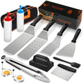 14PCS Griddle Accessories Kit, Flat Top Grill Accessories Set for Blackstone and Camp Chef, Grill Spatula Set with Enlarged Spatulas, Scraper for Outdoor Barbecue by Deedro