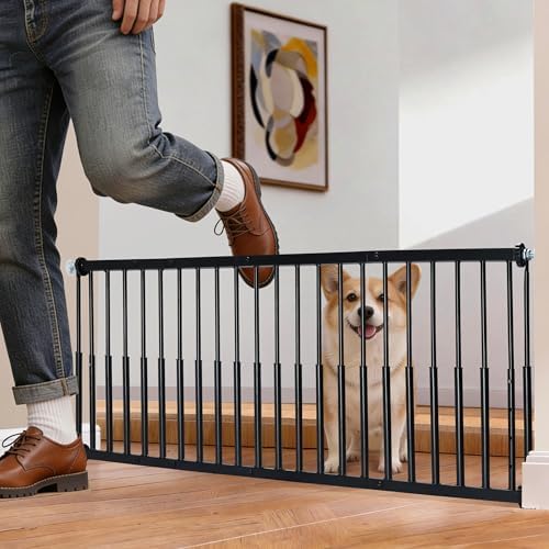10''-15.8'' Height Adjustable Dog Gate, 18"-53" Wide Short Dog Gate - Image 3