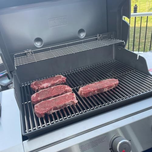 DELSbbq 66045 Stainless Grill Warming Rack for Weber Genesis II 400 Series - Image 6