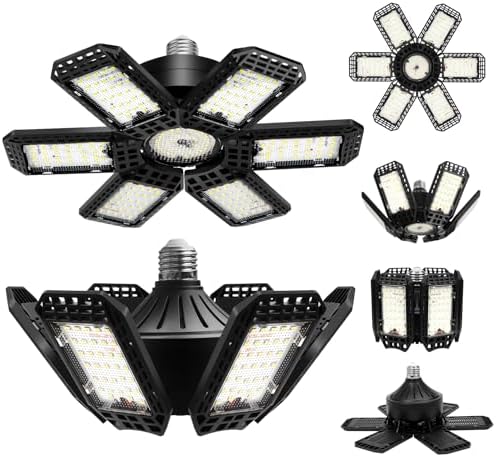 LED Garage Lights 2 Pack, Garage Lights Ceiling LED 28000LM 6500K by XILLUMICORE
