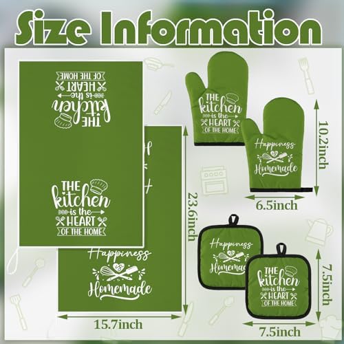 Sratte 6 Pcs Kitchen Decor Accessories Set, Kitchen, Avocado Green - Image 4