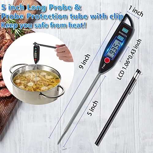 BOMATA 2 Pack Waterproof IPX7 Meat Thermometer, Food Thermometer - Image 4