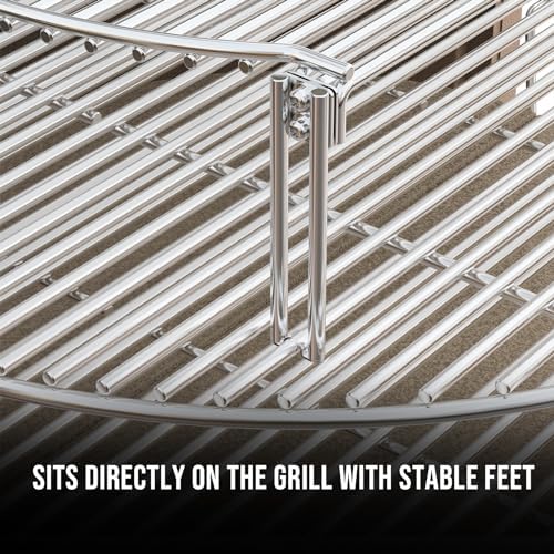 Skyflame Charkettle Stainless Steel Grill Expander Cooking Grate - Image 6