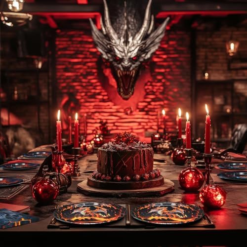 Dragon Party Decorations - Dragon Party Plates and Napkins for Kids Birthday Party, Serves 20 Guests - Image 7