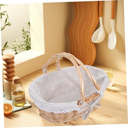 Woven Wicker Basket Xmas with Handles for Home and Outings - Image 4