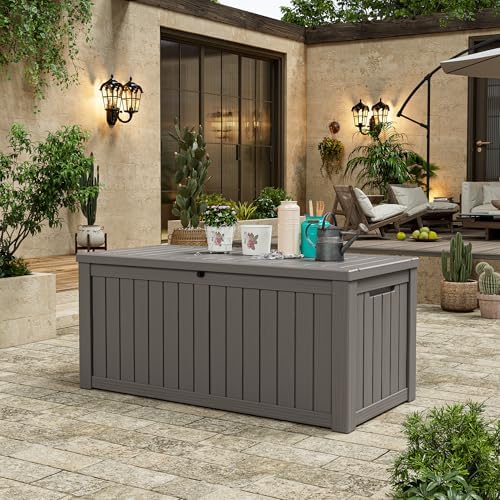 KAMABOKO Outdoor Storage Box, 150 Gallon Deck Box Outdoor Waterproof - Image 2