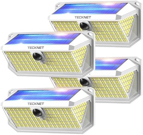 TECKNET 416 LED Solar Powered Outdoor Lights Motion Sensor Security Lights by Tecknet