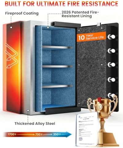 [7.8 Cuft] [ °] Fire Proof Safe for Home Documents - Image 5