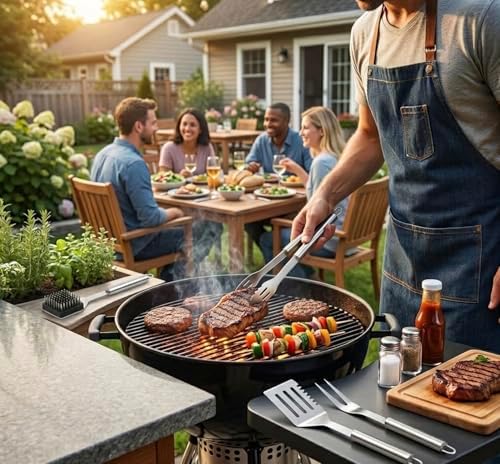 Stainless Steel BBQ Grill Tool Set, 4 Piece - Image 2