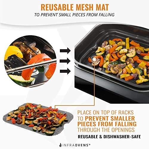 Air Fryer Liner Accessories for Ninja Foodi XL Smart FG551 6-in-1 Indoor Grill, Reusable Heat Resistant Mat for Air Fryer, Ninja Foodi Accessories, Easy Clean Replacement for Parchment Paper - Image 5