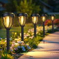 DERAYSION Solar Lights Outdoor, LED Solar Pathway Lights Garden Lights by DERAYSIONSolarLighting