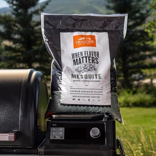Traeger Grills Mesquite 100% All-Natural Wood Pellets for Smokers and Pellet Grills, BBQ, Bake, Roast, 18 lb. Bag - Image 5
