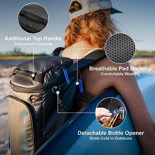 SPARTER Backpack Cooler Insulated 33/49 Can Leakproof Waterproof Bag Beach - Image 6