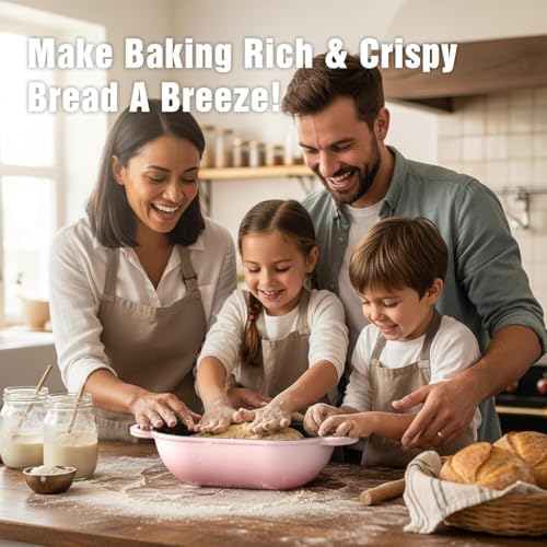 2.5 QT Enameled Cast Iron Sourdough Bread Oven, Loaf Pan with Lid - Image 2