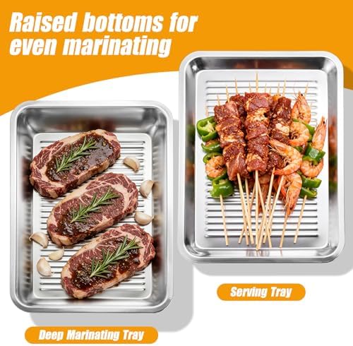 5-in-1 Grill Carry System, Grilling Prep Trays with Cutting Board - Image 3