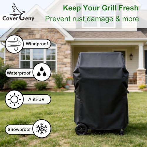 Outdoor Waterproof Small Grill Cover Fits for Weber Spirit 210 Series(E 210,S 210,E 215), Charbroil, Kenmore Grills, Heavy Duty 2 Burner BBQ Cover 30",Compared to Weber 7105 - Image 6