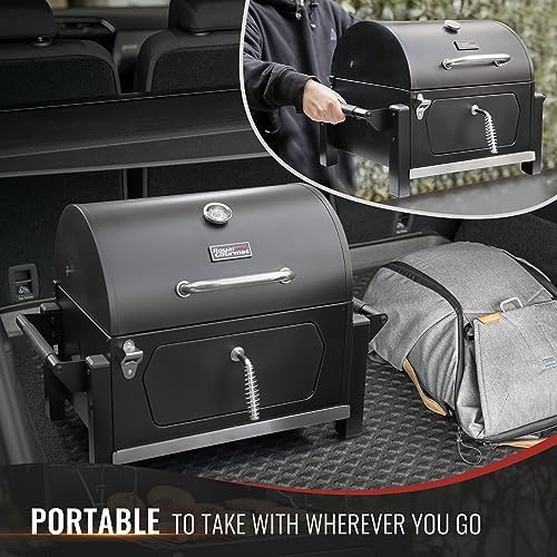 Royal Gourmet CD1519 Portable Charcoal Grill with Warming Rack, 303 Sq. In. - Image 5
