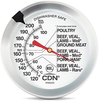 CDN Ovenproof Meat Thermometer NSF Certified Pro Accurate, Temperature Guide on 2" Dial - Easy-to-Read - Poultry, Roasting, Waterproof - IRM200 - Image 2