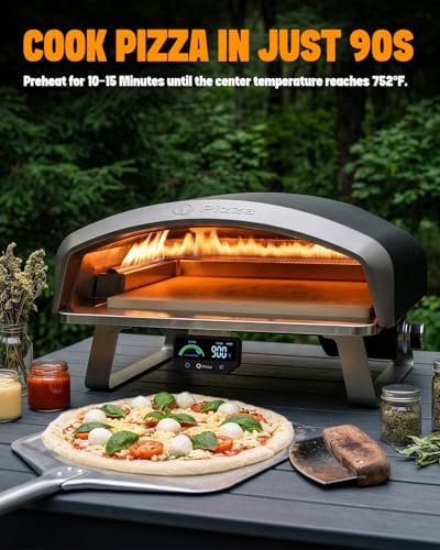 16" Portable Propane Gas Pizza Oven with Pizza Stone - Image 4