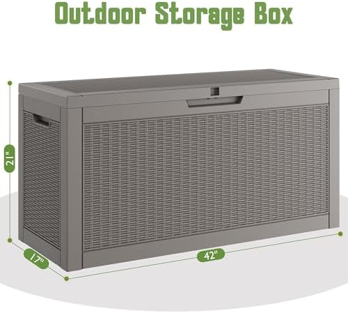 KAMABOKO Outdoor Storage Box, 70 Gallon Deck Box Outdoor Waterproof - Image 2